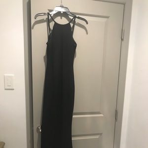 Calvin Klein, long, black dress